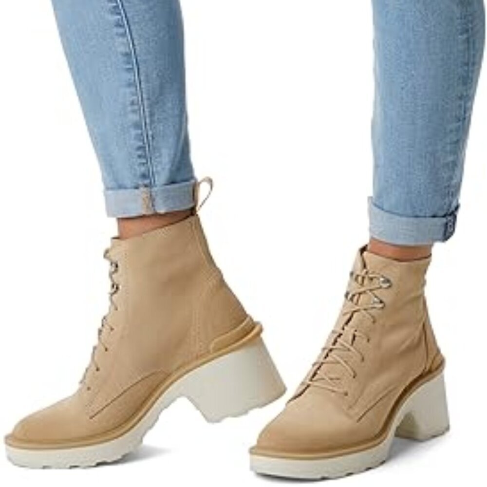 Sorel Hi-Line™ Heel Lace Boots – Ceramic/Chalk – Size 9.5 – NWT